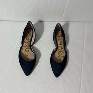 Sam Edelman Pointed Toe Navy Suede Flats women size 5 M